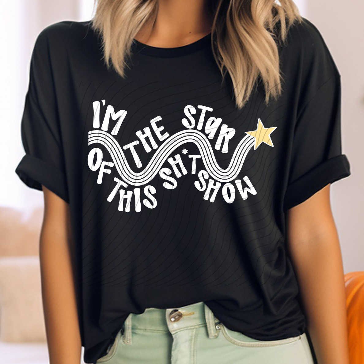 IM THE STAR WHITE - DTF TRANSFER