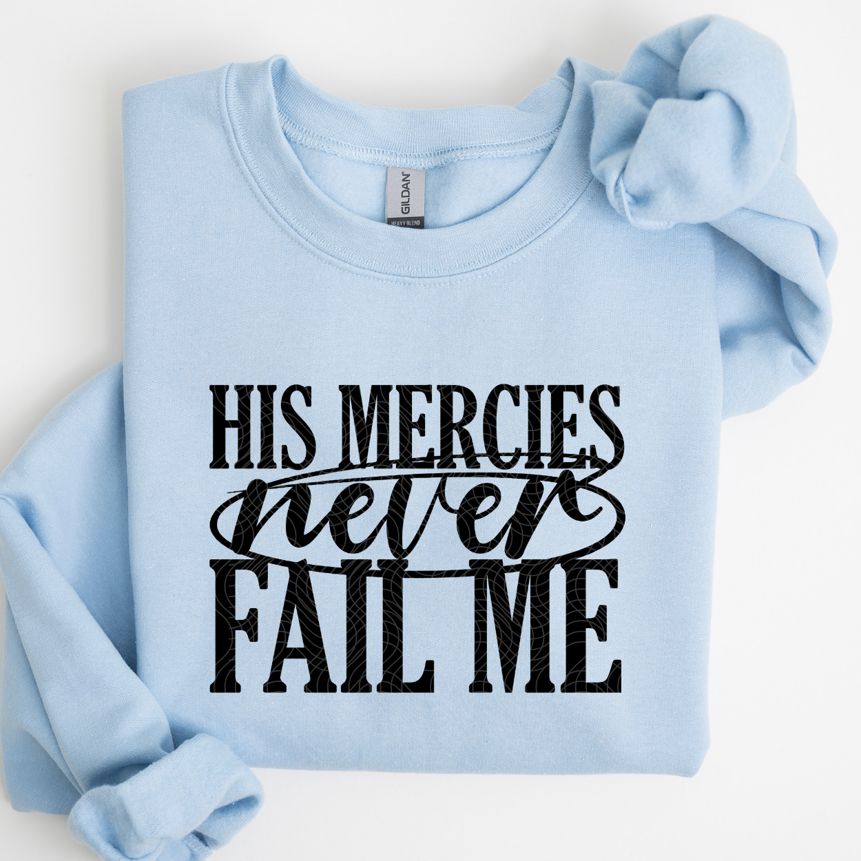 NEVER FAIL ME BLK - DTF TRANSFER