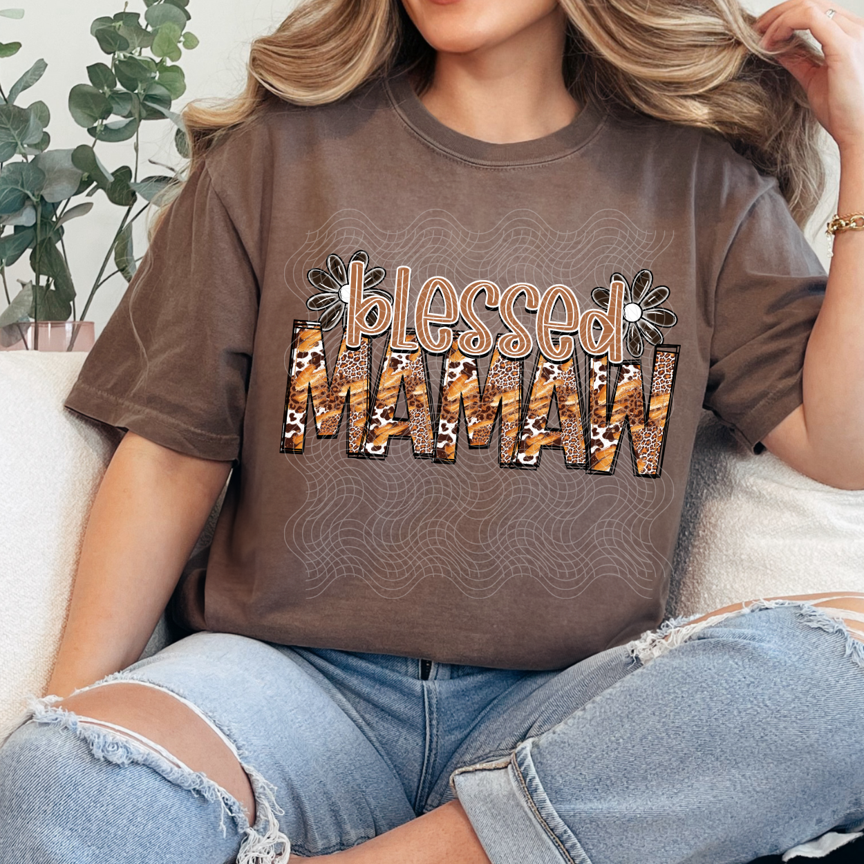 BLESSED MAMAW - DTF TRANSFER