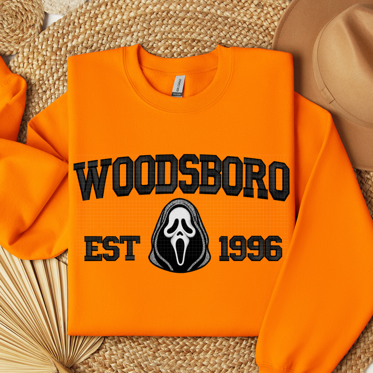 WOODS BORO FAUX EMBROIDERY - DTF TRANSFER