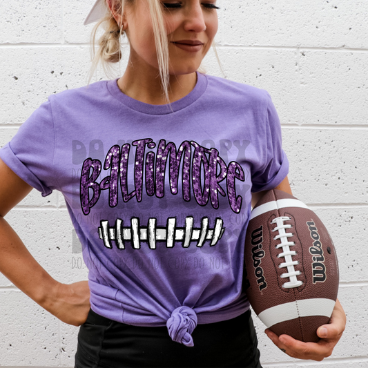 BALTIMORE - FAUX SEQUIN - DTF TRANSFER