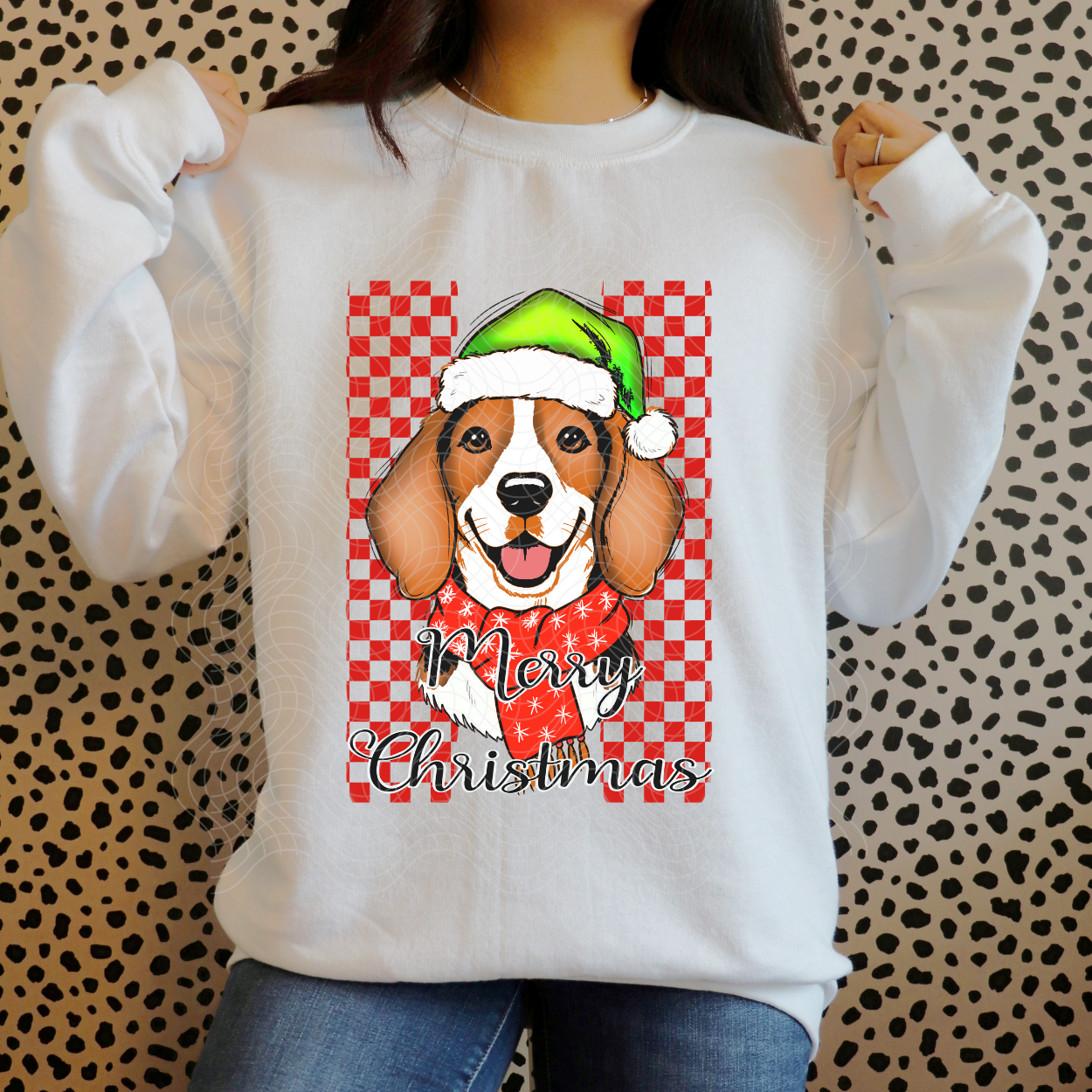 MERRY CHRISTMAS DOG - DTF TRANSFER