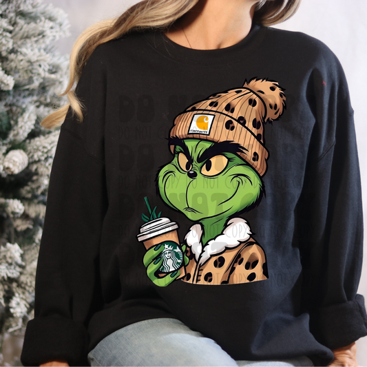 LEOPARD GREEN GUY COFFEE - DTF TRANSFER