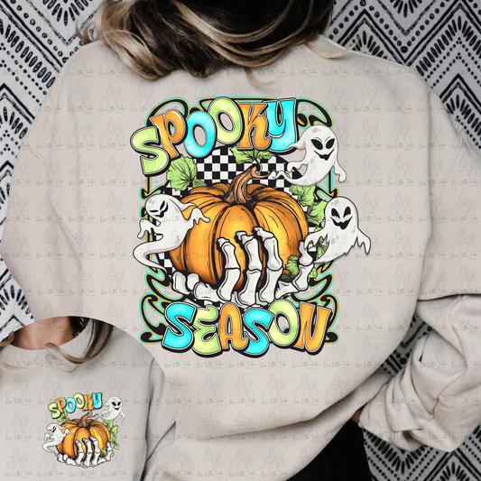 SPOOKY SEASON GHOSTS W/ POCKET - DTF TRANSFER