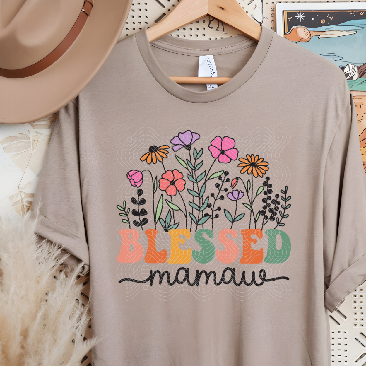 BLESSED MAMAW - DTF TRANSFER