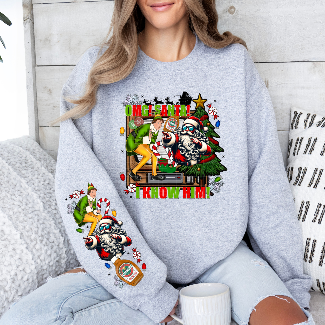 I KNOW HIM W/SLEEVE - DTF TRANSFER