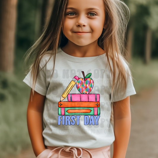 FIRST DAY GIRL - DTF TRANSFER