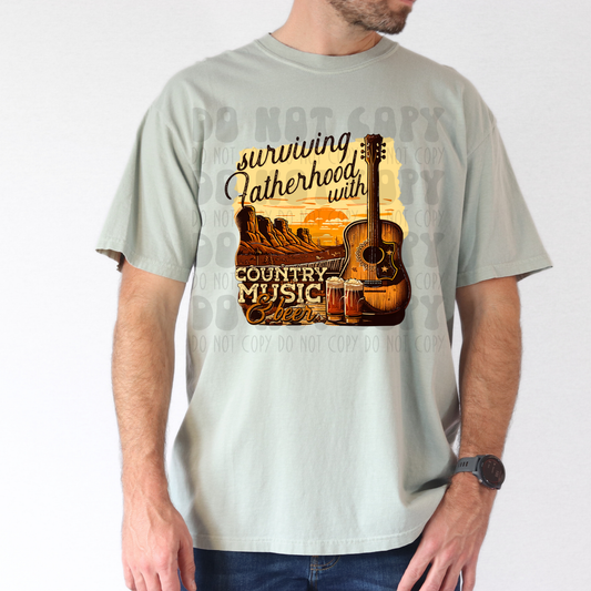 FATHERHOOD WITH COUNTRY MUSIC - DTF TRANSFER