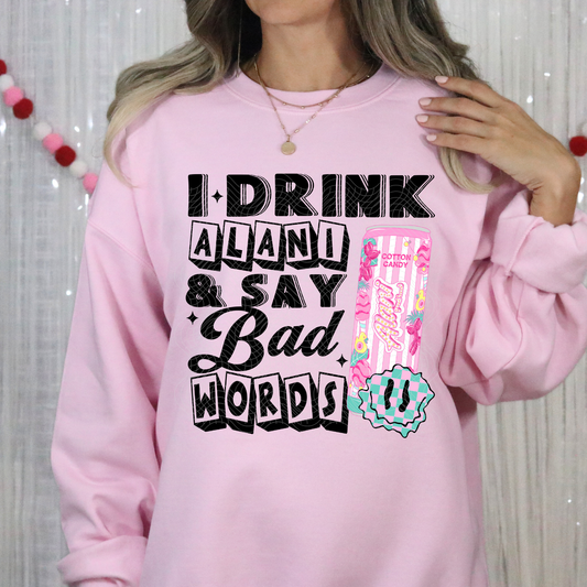 DRINK & SAY BAD WORDS - DTF TRANSFER