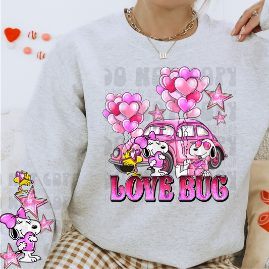 LOVE BUG W/ SLEEVE - DTF TRANSFER