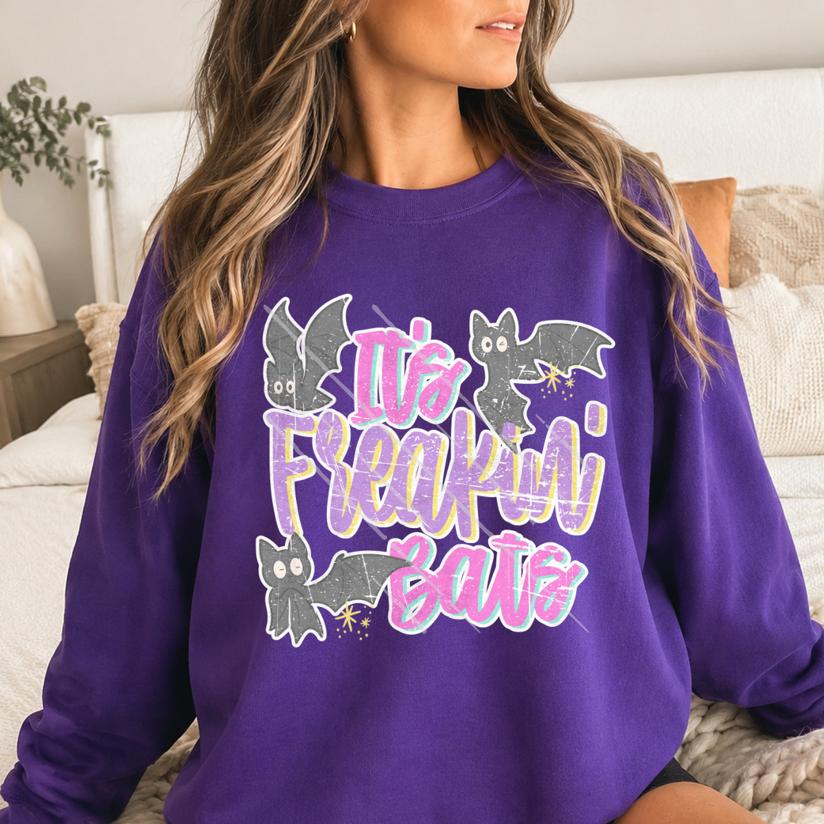 FREAKIN BATS DISTRESSED - DTF TRANSFER