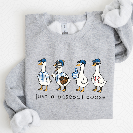 BASEBALL GOOSE BLK - DTF TRANSFER