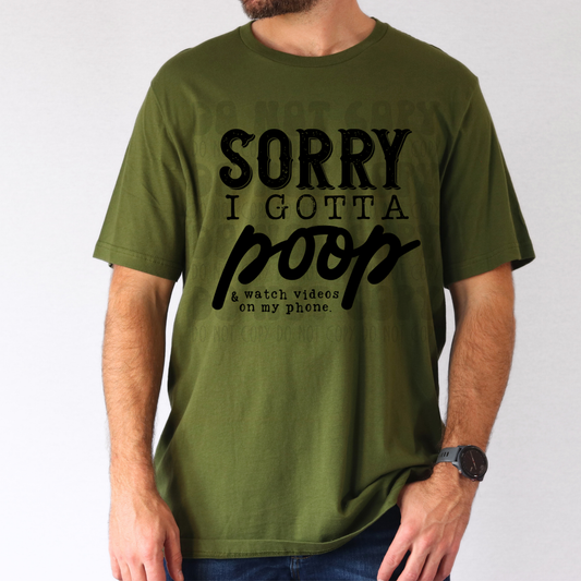 GOTTA POOP AND WATCH VIDEOS ON MY PHONE - DTF TRANSFER