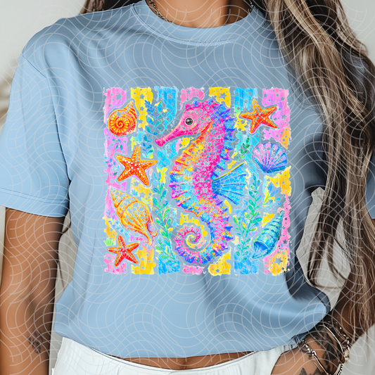 SEA HORSE LINES - DTF TRANSFER