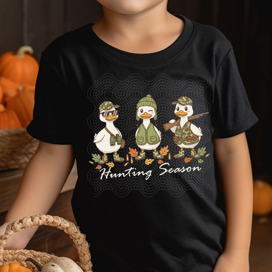 HUNTING SEASON DUCKS WHT TXT - DTF TRANSFER