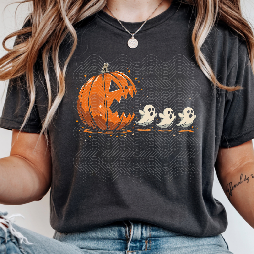 PAC MAN PUMPKIN - DTF TRANSFER