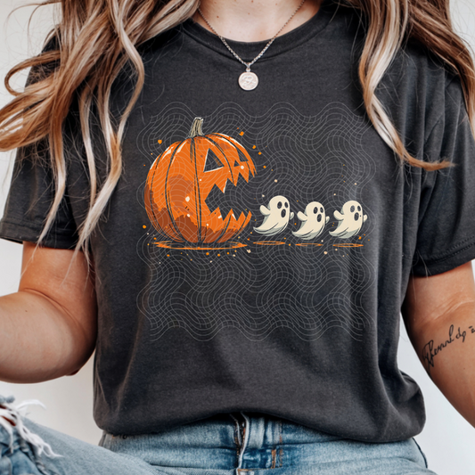 PAC MAN PUMPKIN - DTF TRANSFER