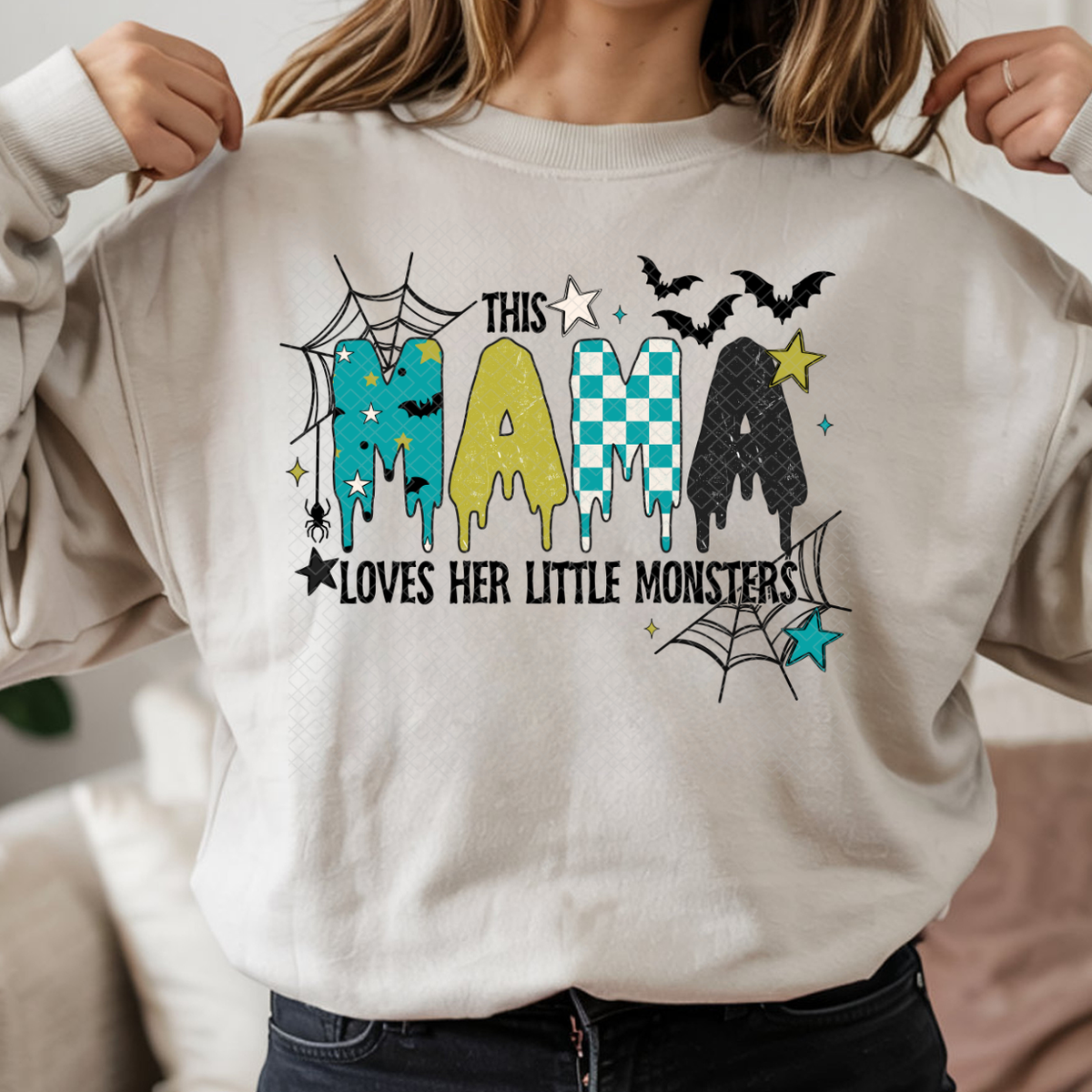 MAMA LOVES HER LITTLE MONSTERS - DTF TRANSFER