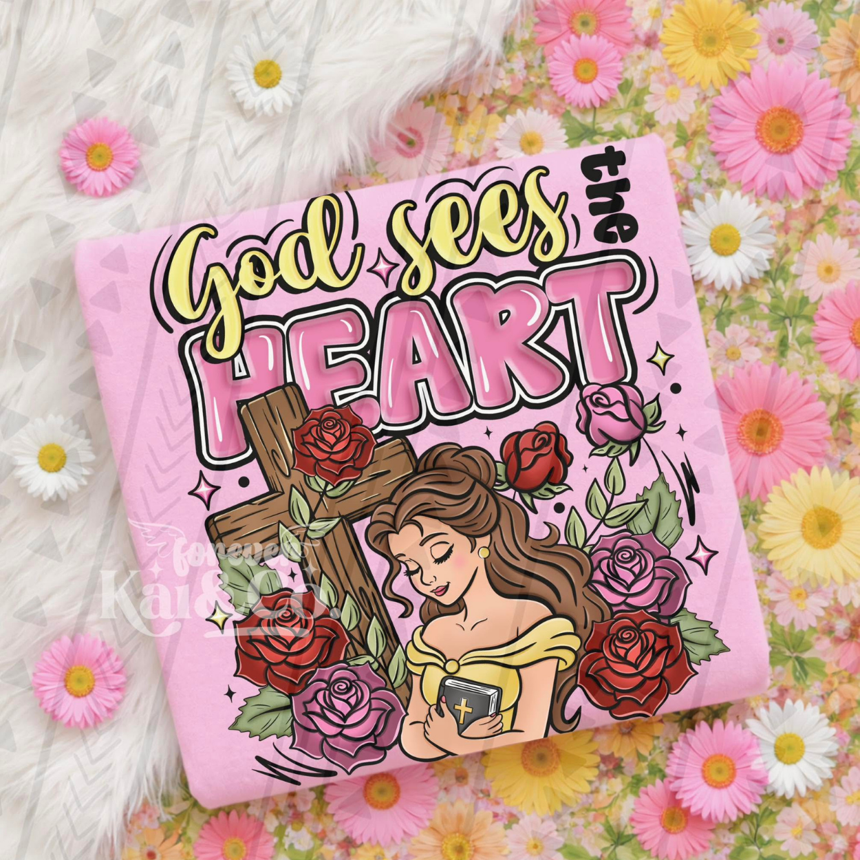 GOD SEES THE HEART - DTF TRANSFER