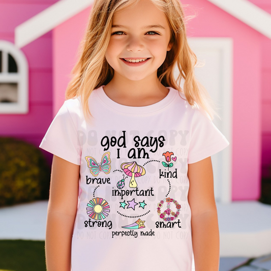GOD SAYS I AM GIRLIE - DTF TRANSFER