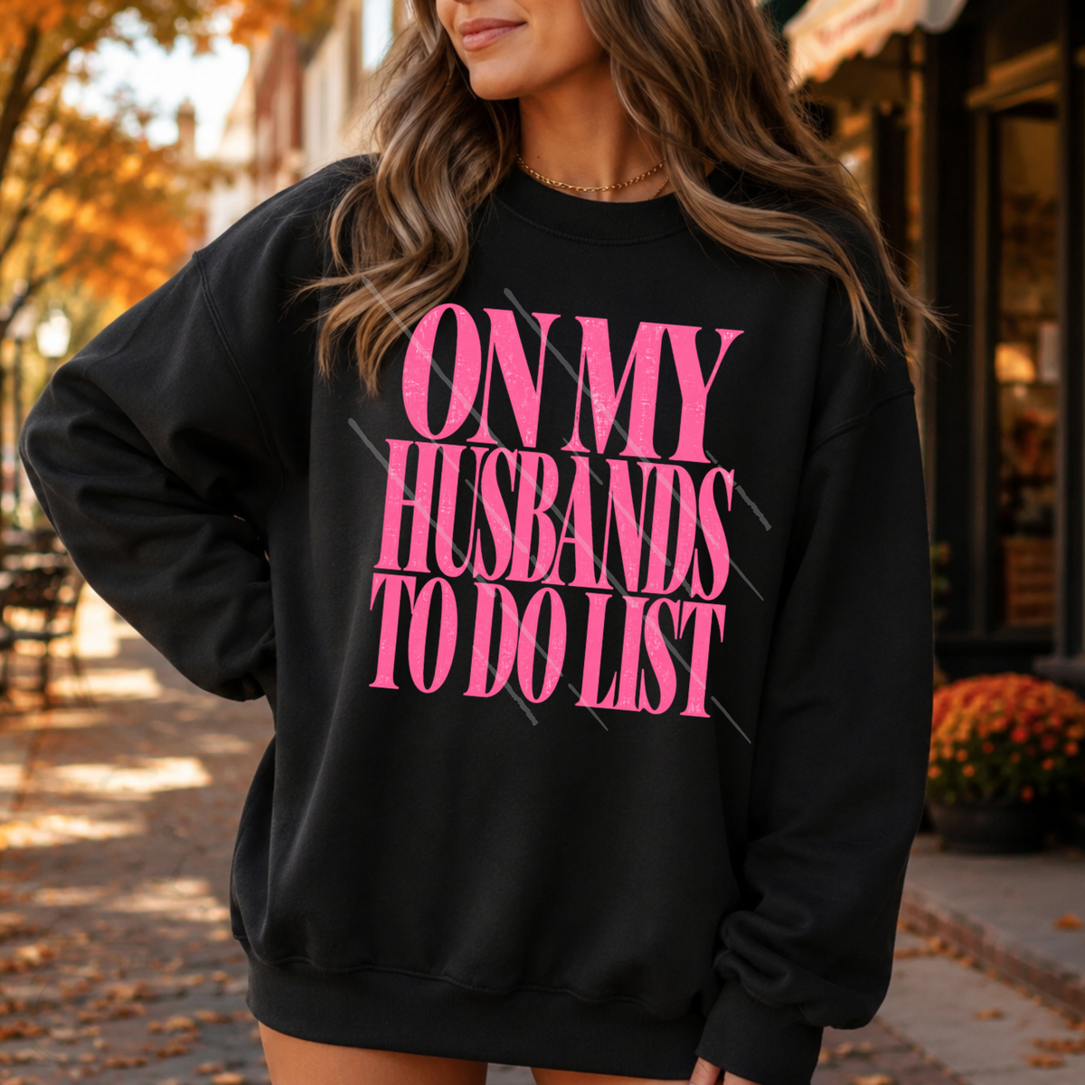 ON MY HUSBANDS TO DO LIST, PINK - DTF TRANSFER