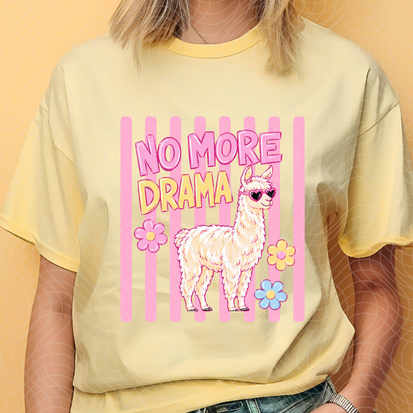 NO MORE DRAMA LLAMA - DTF TRANSFER