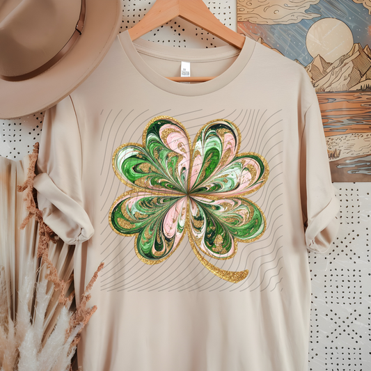 SWIRL SHAMROCK - DTF TRANSFER