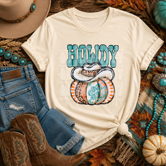 HOWDY TURQUOISE - DTF TRANSFER