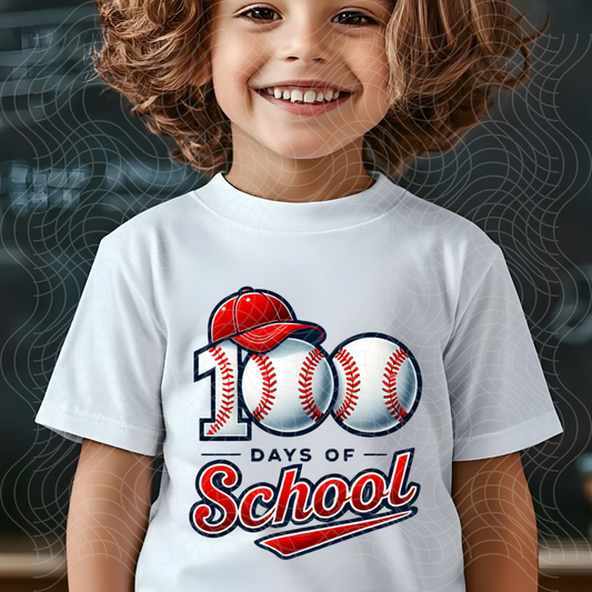 100 DAYS BASEBALL - DTF TRANSFER