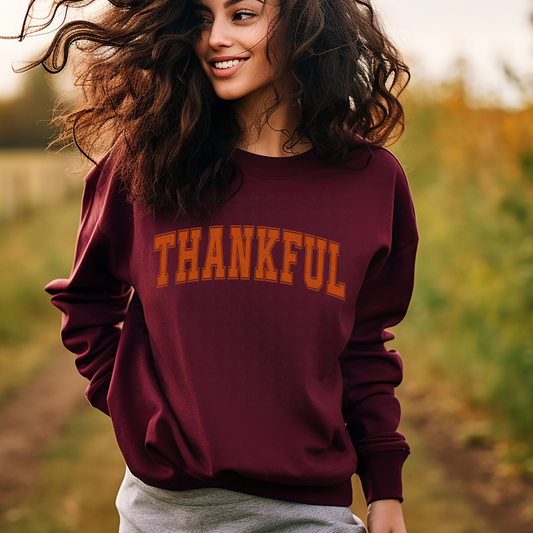 THANKFUL - ORANGE NO DISTRESS - DTF TRANSFER
