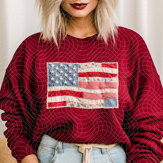FAUX FABRIC FLAG - DTF TRANSFER