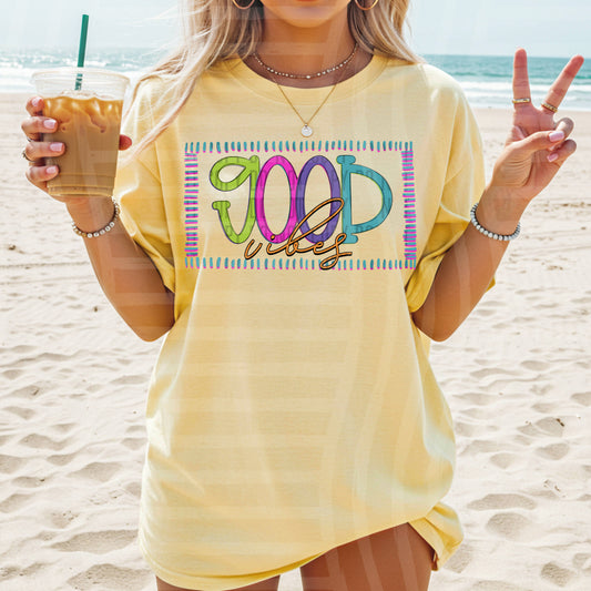 GOOD VIBES - DTF TRANSFER