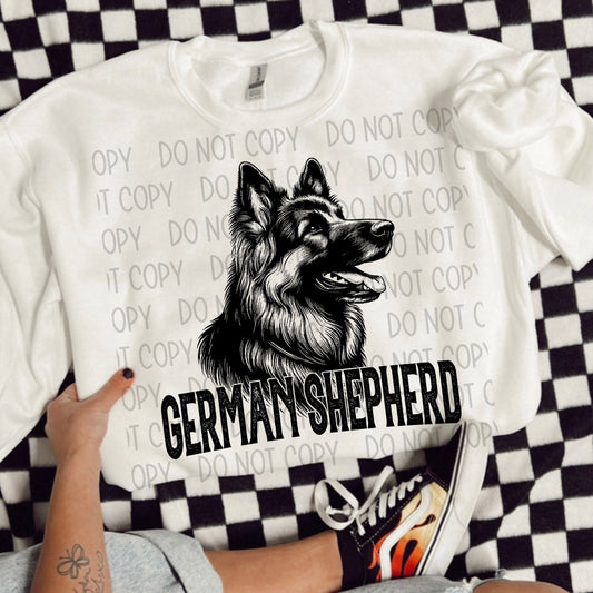 GERMAN SHEPHERD DOG - DTF TRANSFER