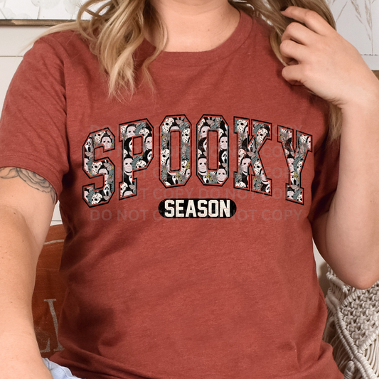 SPOOKY SEASON MASKS DISTRESS - DTF TRANSFER