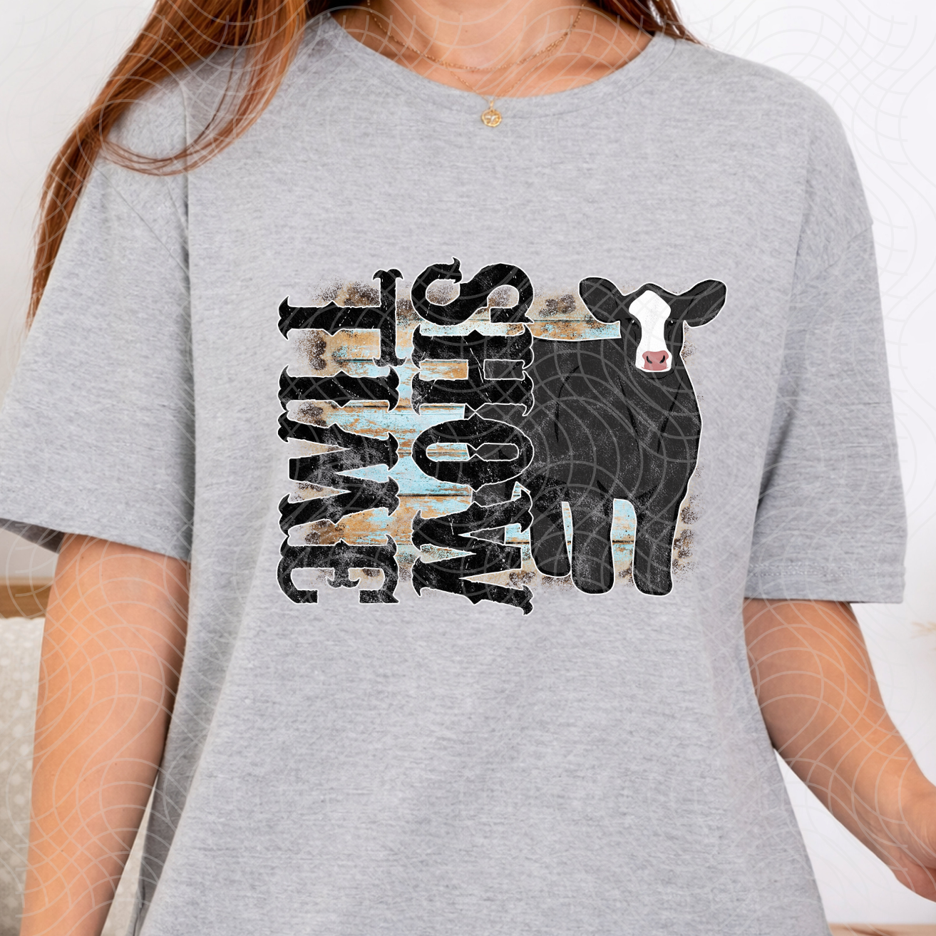 SHOW TIME STEER DISTRESSED - DTF TRANSFER