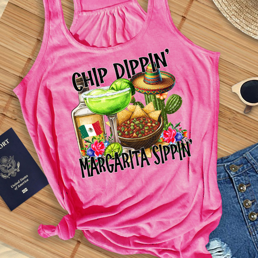 CHIP DIPPIN MARGARITA SIPPIN - DTF TRANSFER