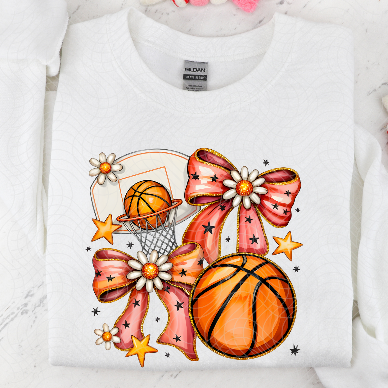 BASKETBALL BOW COLLAGE - DTF TRANSFER