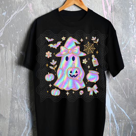 IRIDESCENT GHOST WITH ELEMENTS - DTF TRANSFER