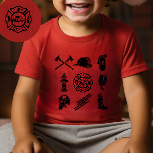 FUTURE FIREMAN W/POCKET - DTF TRANSFER
