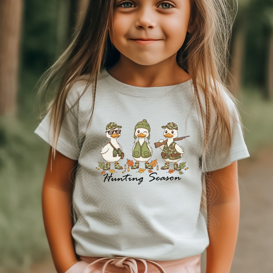 HUNTING SEASON DUCKS BLK TXT - DTF TRANSFER