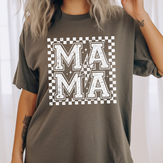 WHT CHECK AND BOLT MAMA - DTF TRANSFER
