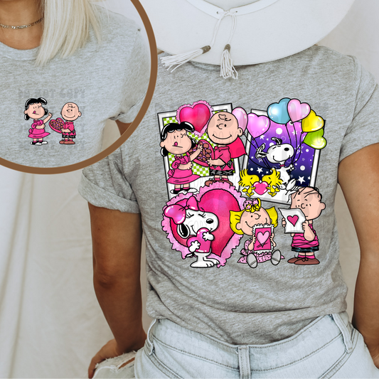 PEANUTS VALENTINE W/ POCKET - DTF TRANSFER