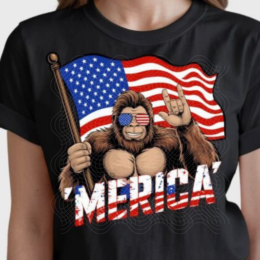 MERICA BIGFOOT - DTF TRANSFER