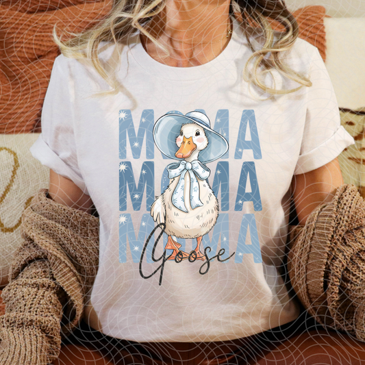 BLUE MAMA GOOSE - DTF TRANSFER