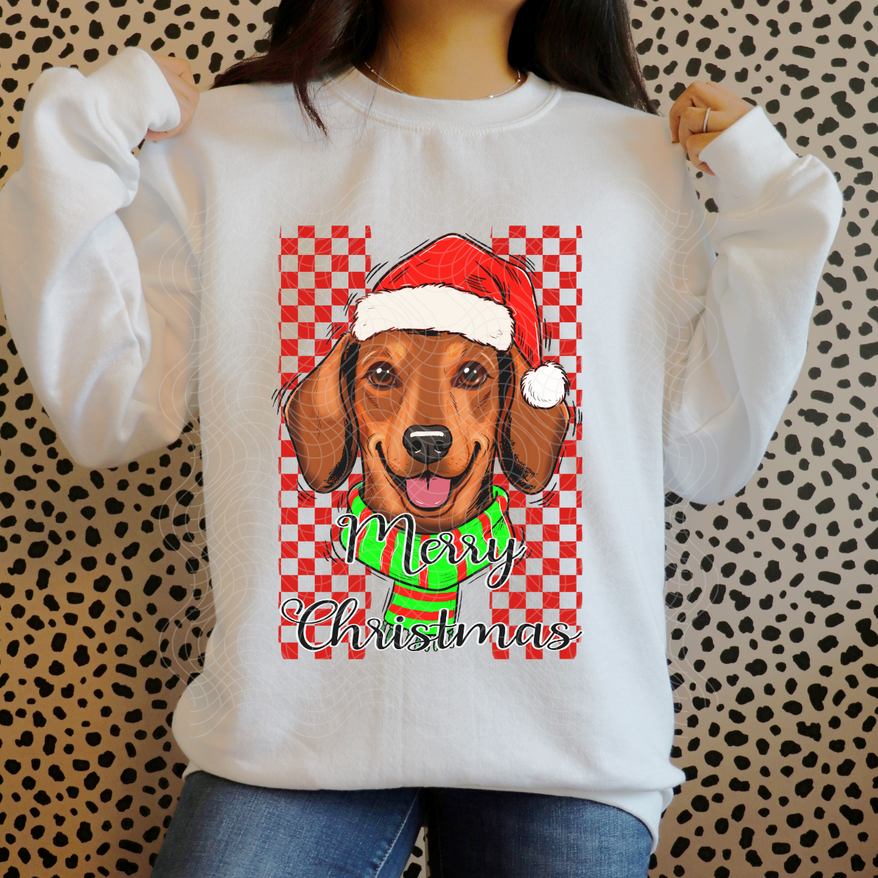 MERRY CHRISTMAS DOG - DTF TRANSFER