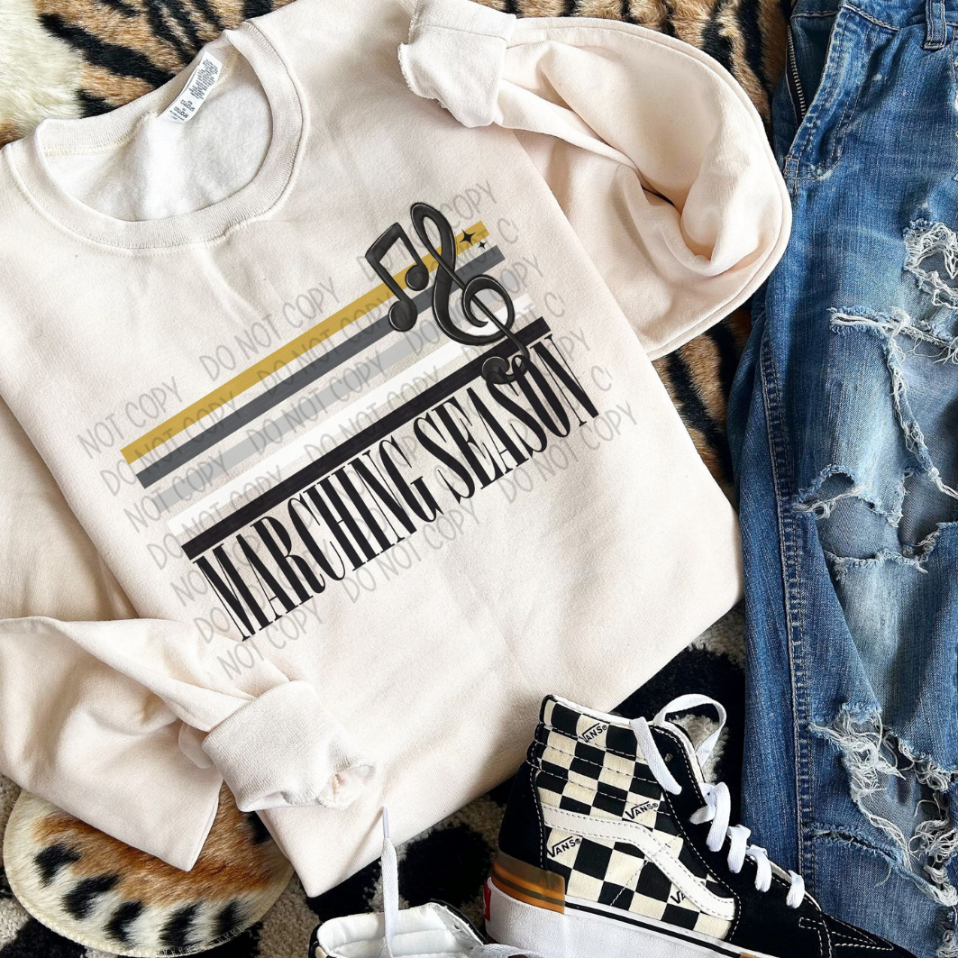 RETRO STRIPE MARCHING SEASON - DTF TRANSFER