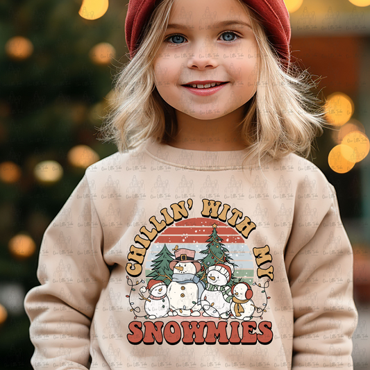 CHILLIN' WITH MY SNOWMIES - DTF TRANSFER
