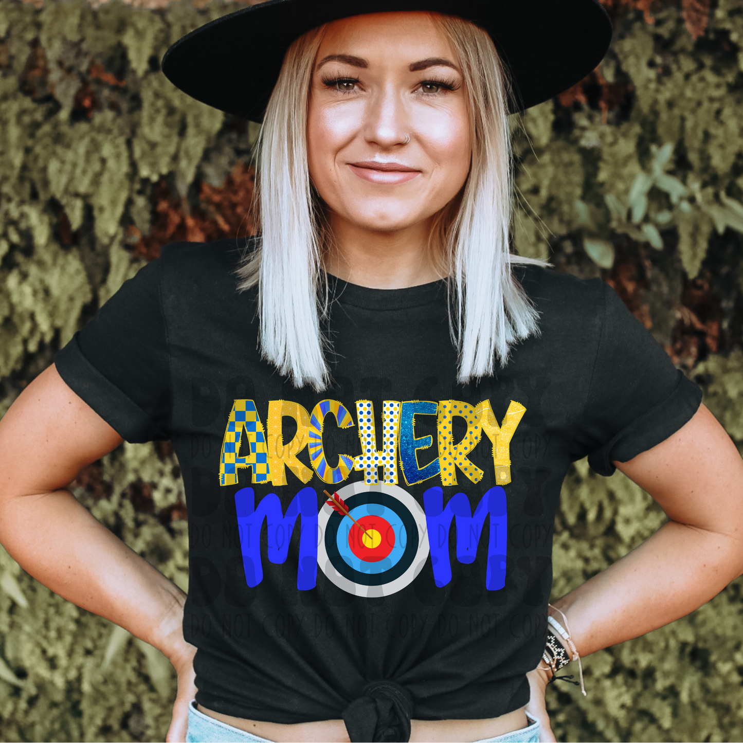 ARCHERY MOM BLUE/YELLOW - DTF TRANSFER