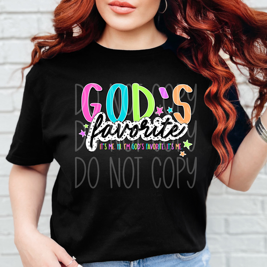 GOD'S FAVORITE - DTF TRANSFER