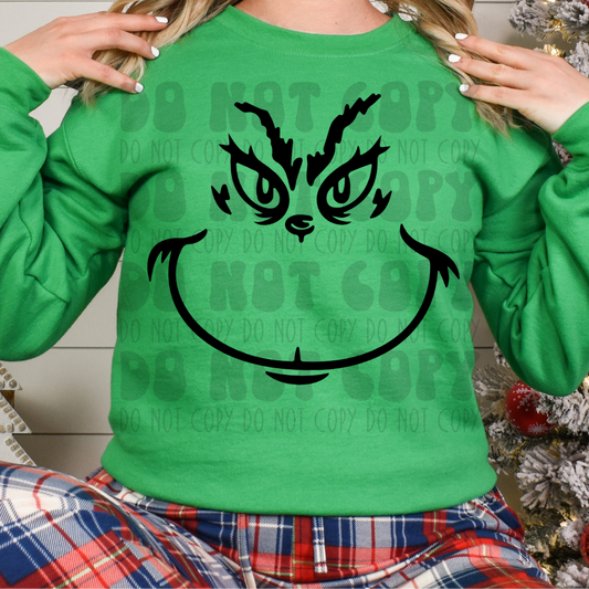 GREEN GUY FACE ONLY - DTF TRANSFER